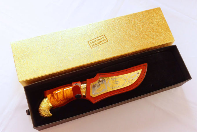 Подарочный нож Янтарь