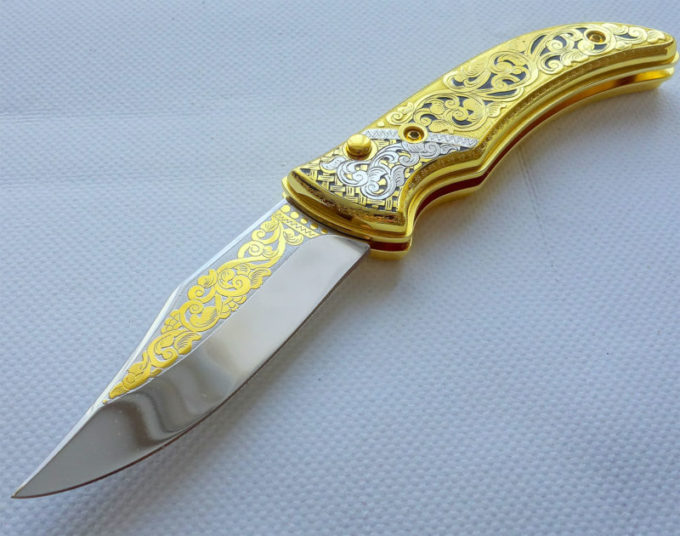 Нож складной Орнамент